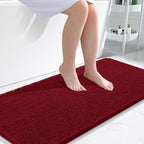 OLANLY Large Bathroom Rugs 45x27, Extra Soft Absorbent Chenille Bath Rugs by OLANLY