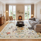 Unirea 8x10 Beige Cat Area Rugs by UNIREA