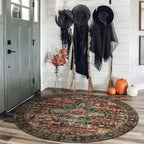 Moynesa Ultra-Thin Washable Round Rug - 4Ft Round Area Rugs - Image 6