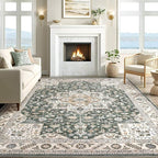Vintage Living Room Area Rug 5x8 - Image 5