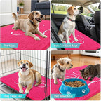 OLANLY Dog Door Mat for Muddy Paws 30x20, Paw Print Design, Absorbs Moisture - Image 7