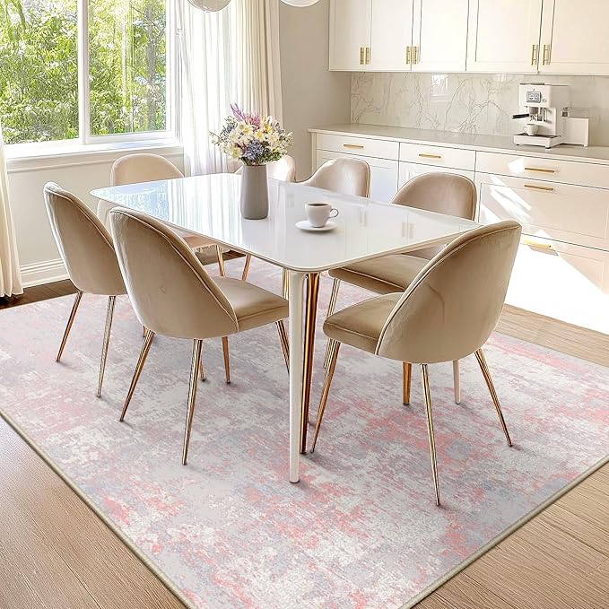 RELEANY Washable Area Rugs 10'x14' Non-Slip Modern Abstract Soft - Image 9