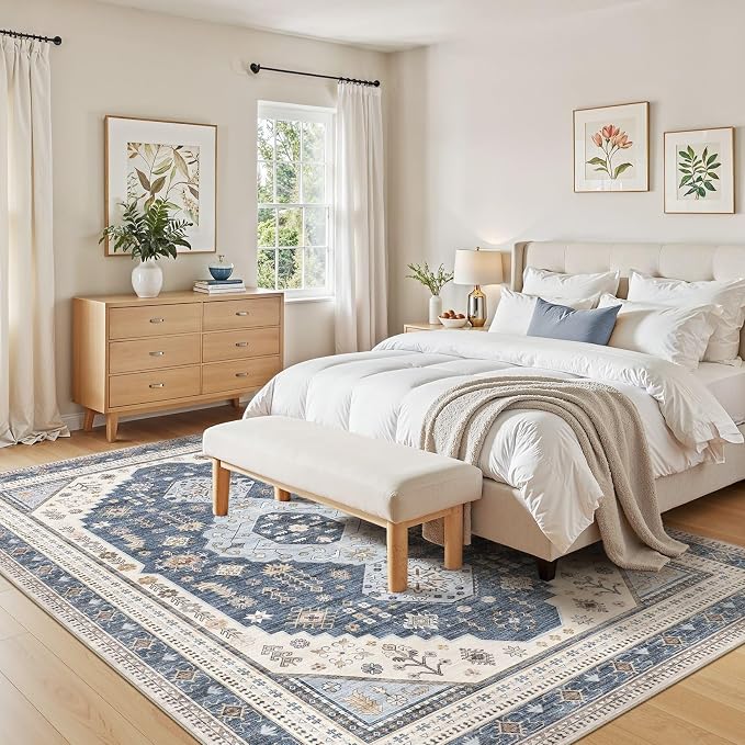 8x10 Washable Area Rug, Large Rugs - Image 7