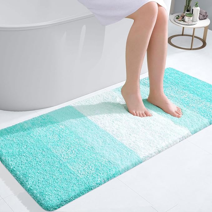 OLANLY Bathroom Runner Rugs Mat 47x20, Extra Soft Absorbent Microfiber Bath Rugs by OLANLY