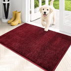 PURRUGS Dirt Trapping Door Mat 24" x 35.5", Non-Slip Machine Washable Entryway by PURRUGS