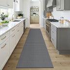 KOZYFLY Cotton Runners for Hallway 3x9, Wide Washable Runner Rug, Woven Non - Image 2