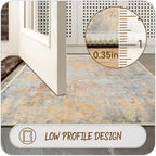 Beige Gold Rug Runners for Hallways Kitchen Non Slip Washable 2x6 Entryway - Image 8