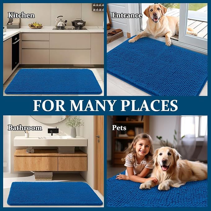 OLANLY Dog Door Mat for Muddy Paws 47x32, Absorbs Moisture and Dirt, Absorbent - Image 8