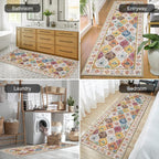 HEBE Hallway Runner Rug 2'x6' Washable Vintage Distressed Area Rugs Non Slip - Image 5
