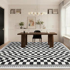 GarveeHome 8x10 Washable Rug Bedroom Rug Mdoern Checkered Non-Slip Throw - Image 8