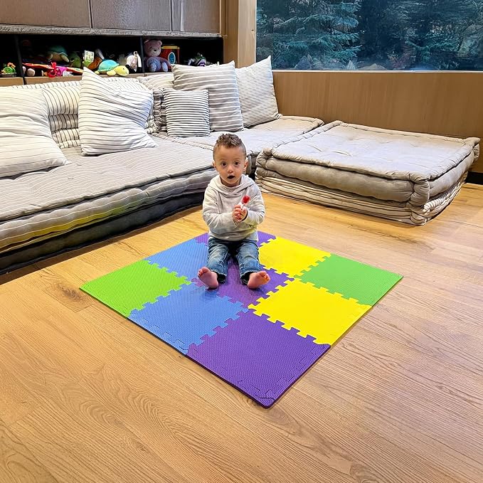 MioTetto Baby Play Mat, Comfortable Playtime Mat – Portable Foam Floor Tiles by MioTetto