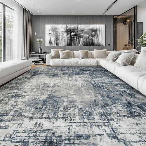 10x14 Area Rugs Large Living Room Rug Washable: Modern Abstract Rug Indoor - Image 2