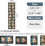 DUKINO 2.6x10 Runner Rug for Hallway, Lightweight Washable Floral Kitchen Rug - Image 2