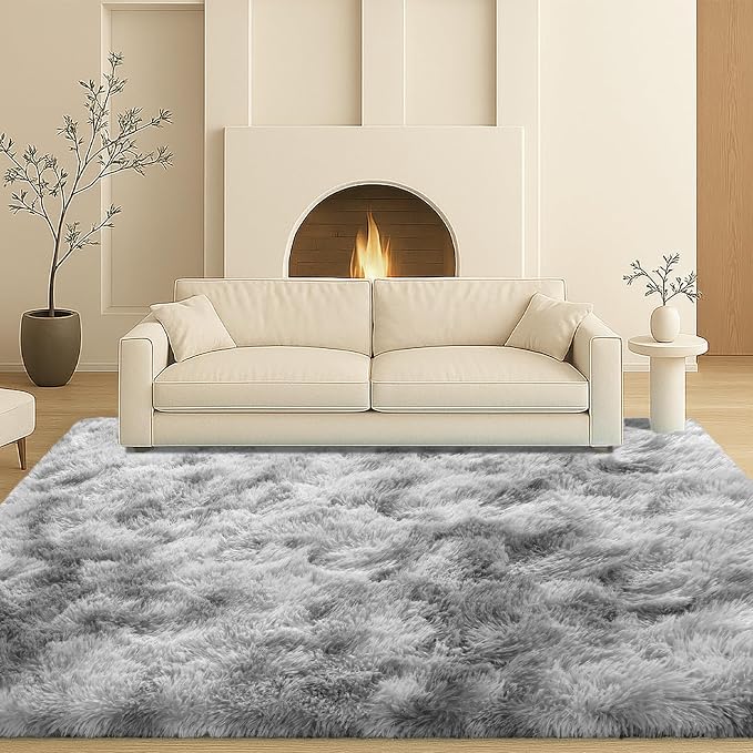 5x7 Plush Fluffy Area Rugs, Large Soft Carpet, Upgraded Non-Slip Rectangular Rug - Image 8