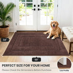 PURRUGS Dirt Trapping Door Mat 34" x 59", Non-Slip/Skid Machine Washable - Image 8