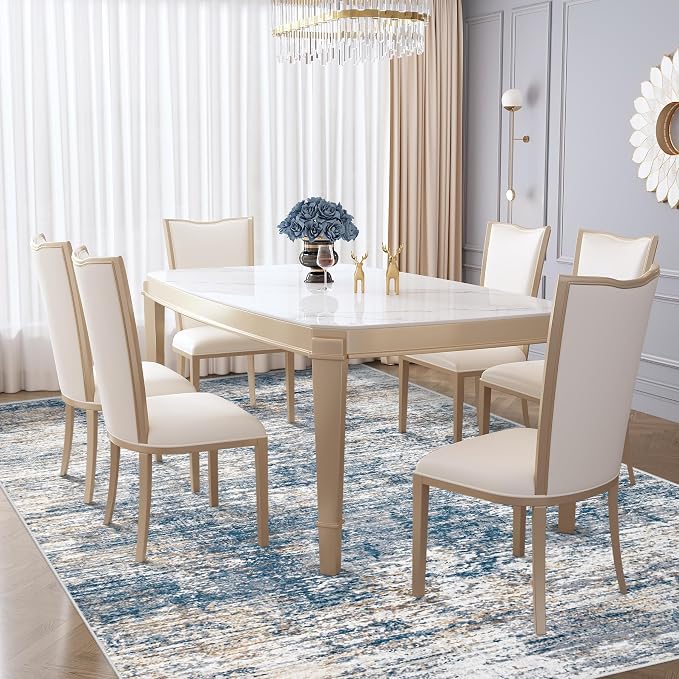 XLUEZ 6x9 Area Rugs for Living Room, Washable Modern Abstract Large Area Rug - Image 6