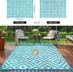 Outdoor Patio Plastic Straw Rug - Image 3