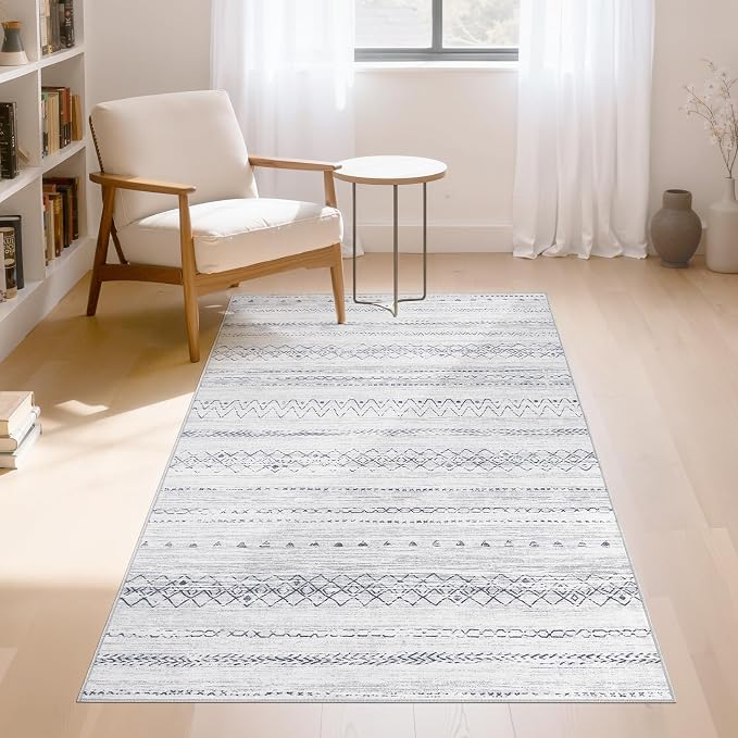 cotiled 3x5 Area Rugs Living Room Rug: Washable Boho Rugs - Image 2