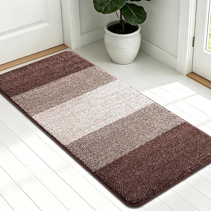 Kitinjoy Indoor Outdoor Door Mat, 54x24 Non-Slip Absorbent Dirt Trapper by Kitinjoy