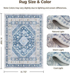 6x9 Washable Area Rugs, Large Living Room Rug, Vintage Boho Carpet, Non Slip - Image 2