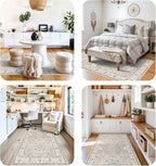 4x10 Hallway Wide Runner Rug: Washable Oriental Soft Area Rug - Image 8