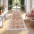 Yamaziot Washable Runner Rug 2x6 – Non Slip Boho Floral Hallway Runner Rug by Yamaziot
