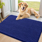 Smiry Dog Door Mat for Muddy Paws 36x24, Absorbent Dirt Trapper, Non-Slip by Smiry