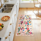RELEANY Floral 2x4 Area Rugs Washable Print Boho Cute Carpet Non Slip Flower - Image 4
