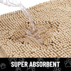 Smiry Dog Door Mat for Muddy Paws, Absorbent Dirt Trapper Non Slip Quick Dry - Image 5