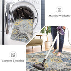 Lahome Moroccan Trellis Washable Small Area Rug, 3x5 Area Rug - Image 4