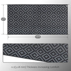 SAND MINE Waterproof Outdoor Rug 9x18 ft, Plastic Reversible Rug, Modern Area - Image 2