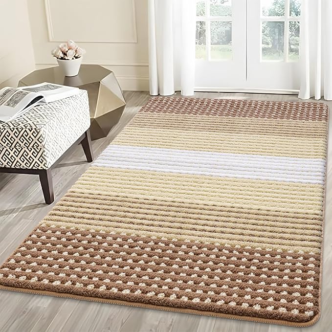 Kitinjoy Indoor Outdoor Door Mat, 59x36 Non-Slip Absorbent Dirt Trapper by Kitinjoy