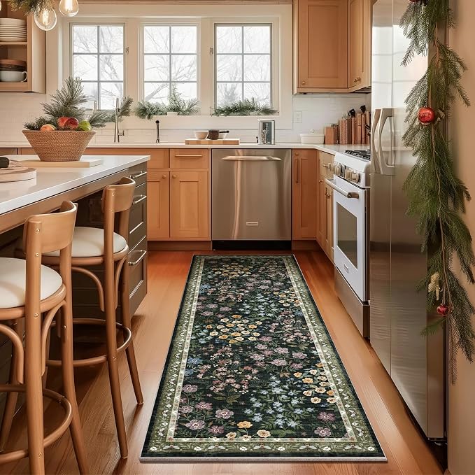 Machine Washable Rug Runners for Hallways: 2'6"x8' Kitchen Rugs Stain Resistant - Image 2