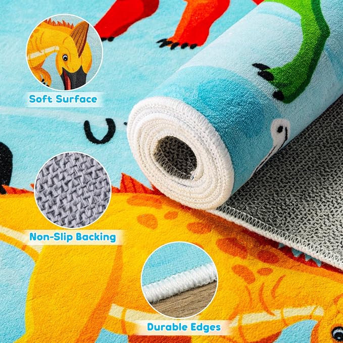 4x6 ABC Classroom Rug for Kids Playroom, Alphabet Rug - Image 6