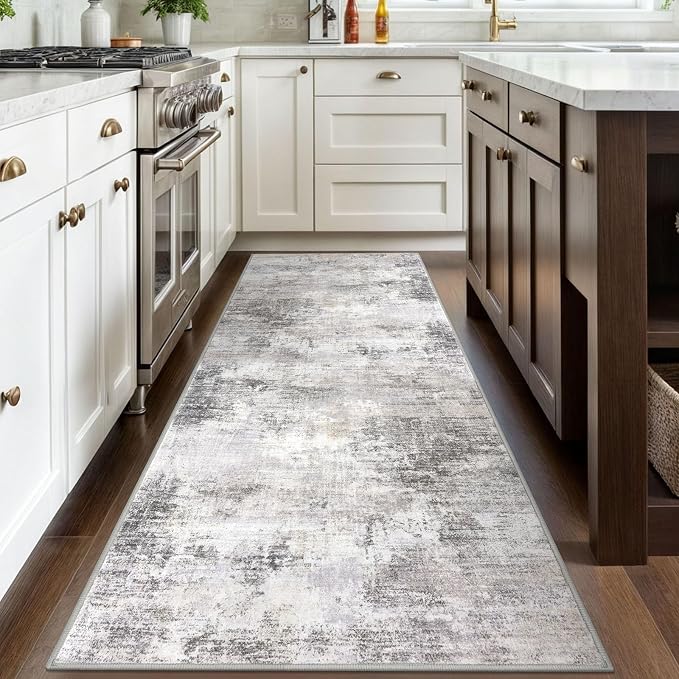 IOHOUZE Abstract Runner Rug 3x8 Ft Washable Runners - Image 3