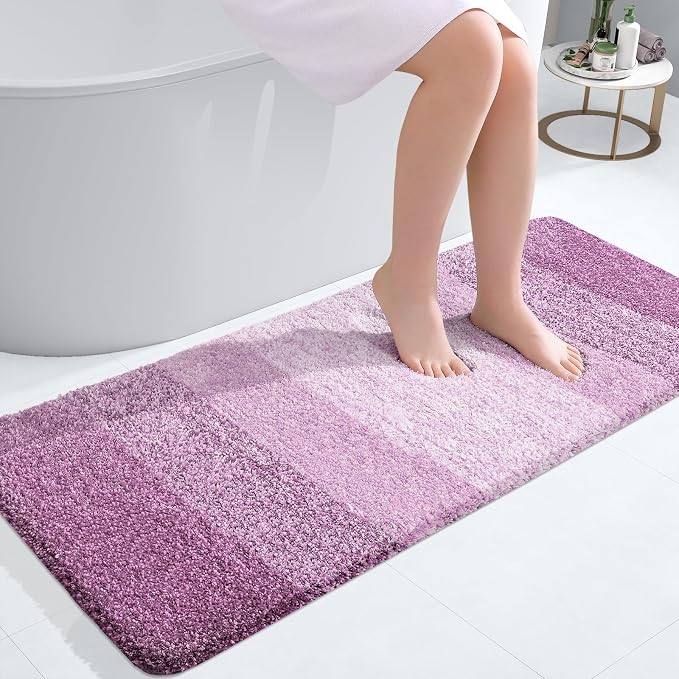 OLANLY Bathroom Runner Rugs Mat 47x20, Extra Soft Absorbent Microfiber Bath Rugs by OLANLY