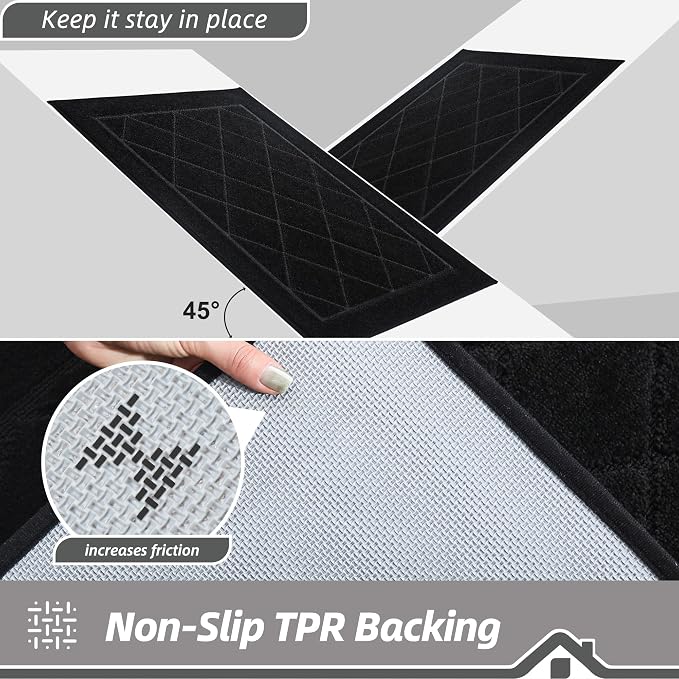 BEQHAUSE Dirt Trapper Door Mat 48" x 72", Doormat Non-Slip Entryway Rugs - Image 5