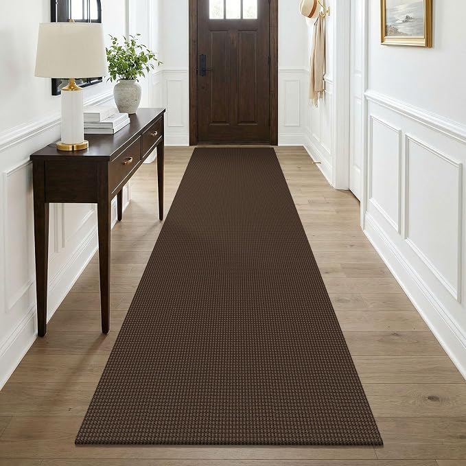 KOZYFLY Cotton Runners for Hallway 3x9, Wide Washable Runner Rug, Woven Non by KOZYFLY