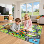 City Life Car Play Rugs, Educational and Fun Urban Road Play Mat - Image 7