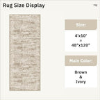 Soalmost 4x10 Wide Hallway Runner Rug: Washable Soft Rug Runners - Image 5