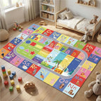 ABC Kids Rug, soft low-pile surface, non-slip backing, large size - Image 4
