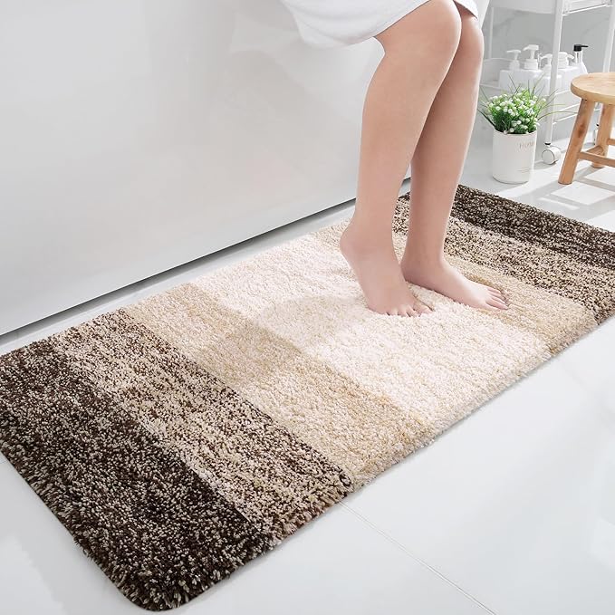 OLANLY Large Bathroom Rugs Mat 50x30, Extra Soft Absorbent Microfiber Bath Rugs by OLANLY
