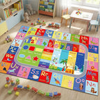 ABC Kids Rug, soft low-pile surface, non-slip backing, large size - Image 2