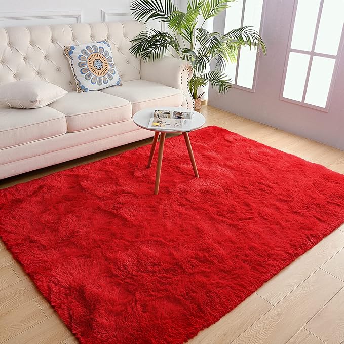 Chicrug Soft Area Rug for Bedroom Living Room Plush Fluffy Rug 8x10 Feet by ChicrugHomeDecor