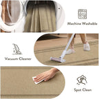 LIVEBOX Scalloped Easy Jute 3x5 Outdoor Rug, Washable Non-Slip Geometric Tan - Image 6