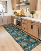 BESTSWEETIE Area Rug 2x8 Rug Machine Washable Non-Slip Low Pile Print Pattern - Image 2