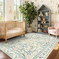 Wonnitar Boho Floral Washable Rugs 5x7, Soft Area Rugs by Wonnitar