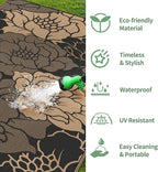GENIMO Outdoor Rug Waterproof for Patio Decor, Large Area Rugs Mats for RV - Image 6