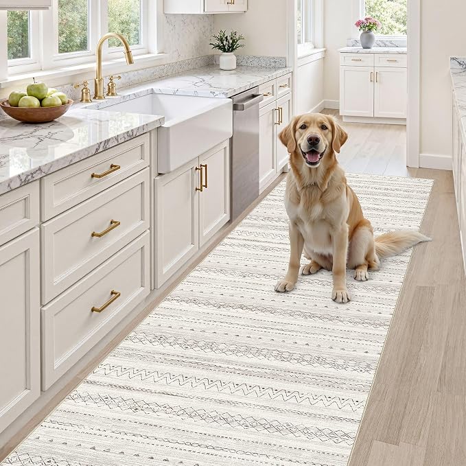 cotiled Hallway 2.6x10 Runner Rugs: Washable Boho Rugs - Image 5