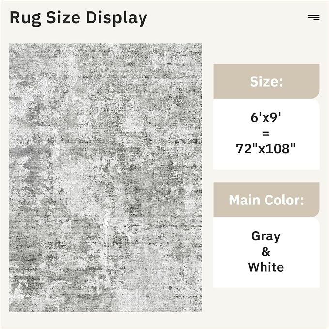 Soalmost 6x9 Abstract Area Rugs - Image 5